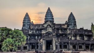 Angkor Wat bei Sonennaufgang